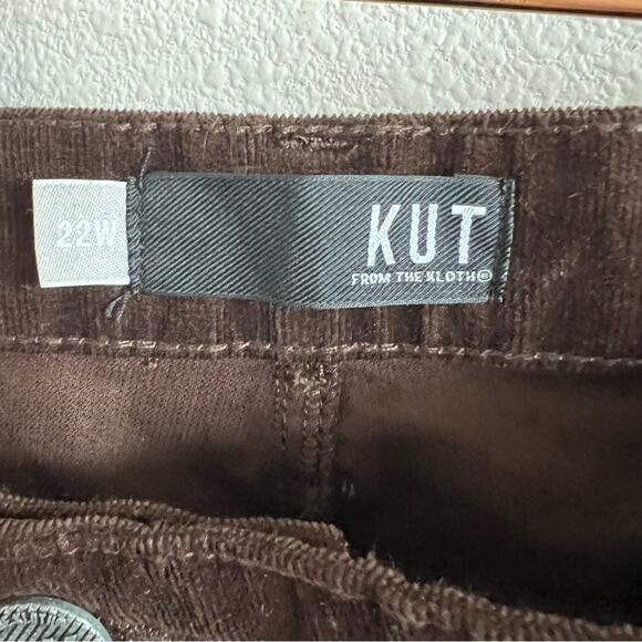 NWT Kut From The Kloth Diana Skinny Brownie Brown Pants 22W - Picture 7 of 9